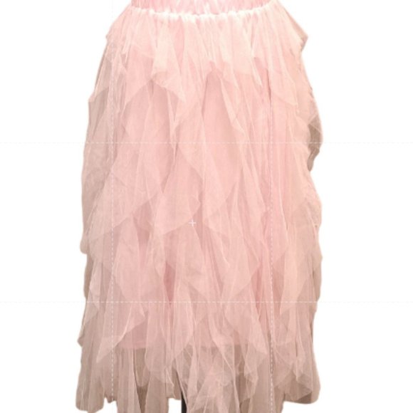 A-line Long Tulle Skirt Pink NWOT - Picture 5 of 6